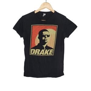 Drake Shirt Youth Large Black Graphic Rap Away From Home 2010 Tour Baby Tee